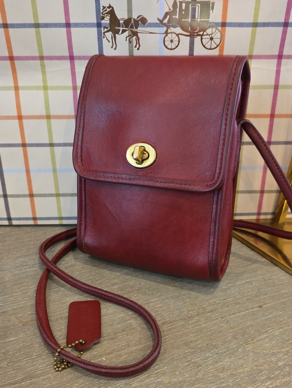Coach Red Vintage Scooter #9893